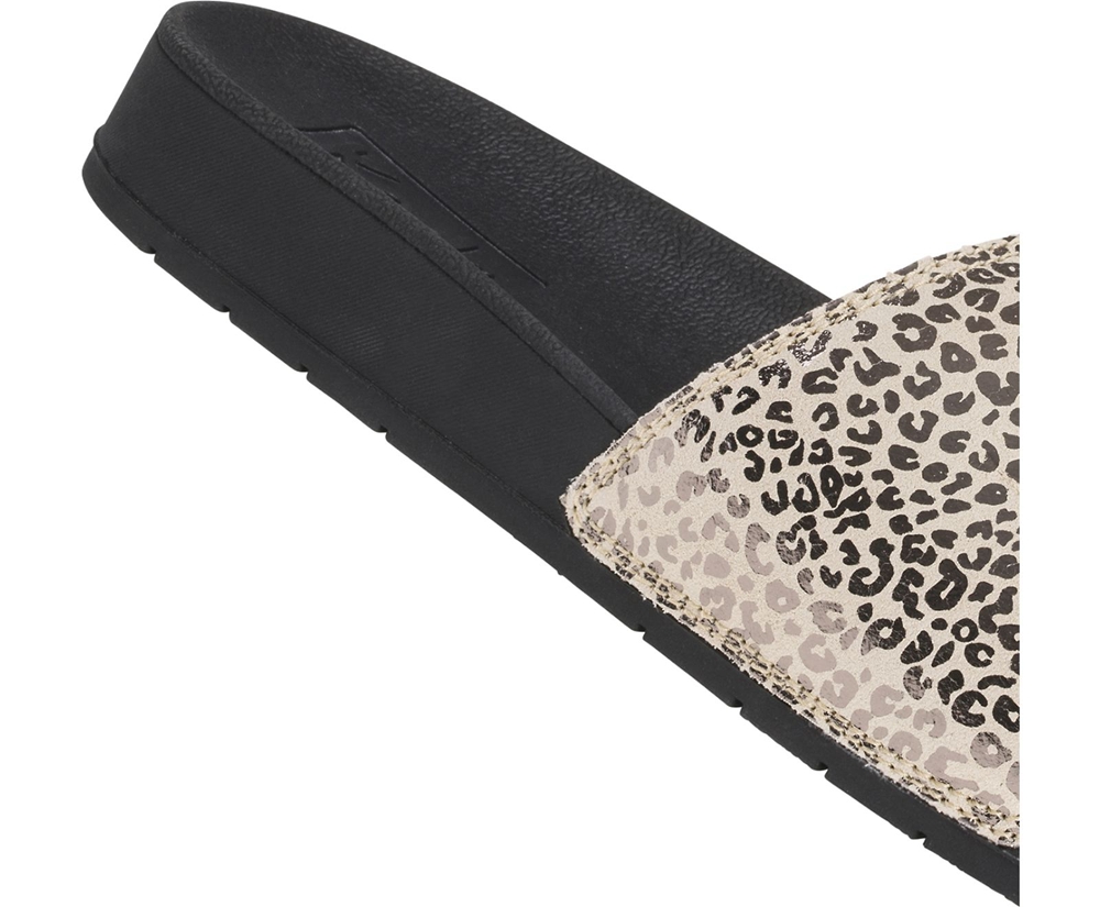 Sandales Keds Femme Noir/Doré - Bliss Ii Cuir Leopard - 136-IEONGA